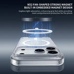 ZGA for iPhone 18 Pro Magnetic Case Crystal Clear PC TPU Anti-Scratch Phone Cover