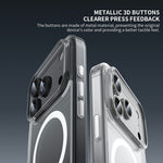ZGA for iPhone 18 Pro Magnetic Case Crystal Clear PC TPU Anti-Scratch Phone Cover