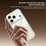 ZGA for iPhone 18 Pro Magnetic Case Clear PC TPU Shockproof Phone Cover Compatible with MagSafe