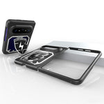 For Huawei Pura X Max Case Aluminum Alloy + PC Foldable Phone Cover with Openwork Cooling Kickstand