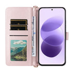 For Xiaomi Redmi Note 17 4G (Global) / Note 17 5G (Global) / Note 17 (India / China) 5G    Leather Case Stand Wallet Phone Cover with Shoulder / Wrist Strap