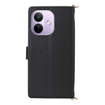 For Xiaomi Redmi Note 17 Pro 5G Leather Case Stand Wallet Phone Cover with Shoulder / Wrist Strap