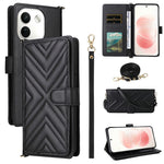 For Xiaomi Redmi Note 17 Pro+ 5G / Note 17 Pro Max 5G Leather Case Stand Wallet Phone Cover with Shoulder / Wrist Strap