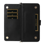 For Xiaomi Redmi 17 4G / 5G Leather Case Stand Wallet Phone Cover with Shoulder / Wrist Strap