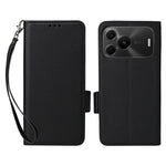Huawei Nova 16 SE 5G-skal, Litchi Texture, plånboksläder, mobilskal med handledsrem