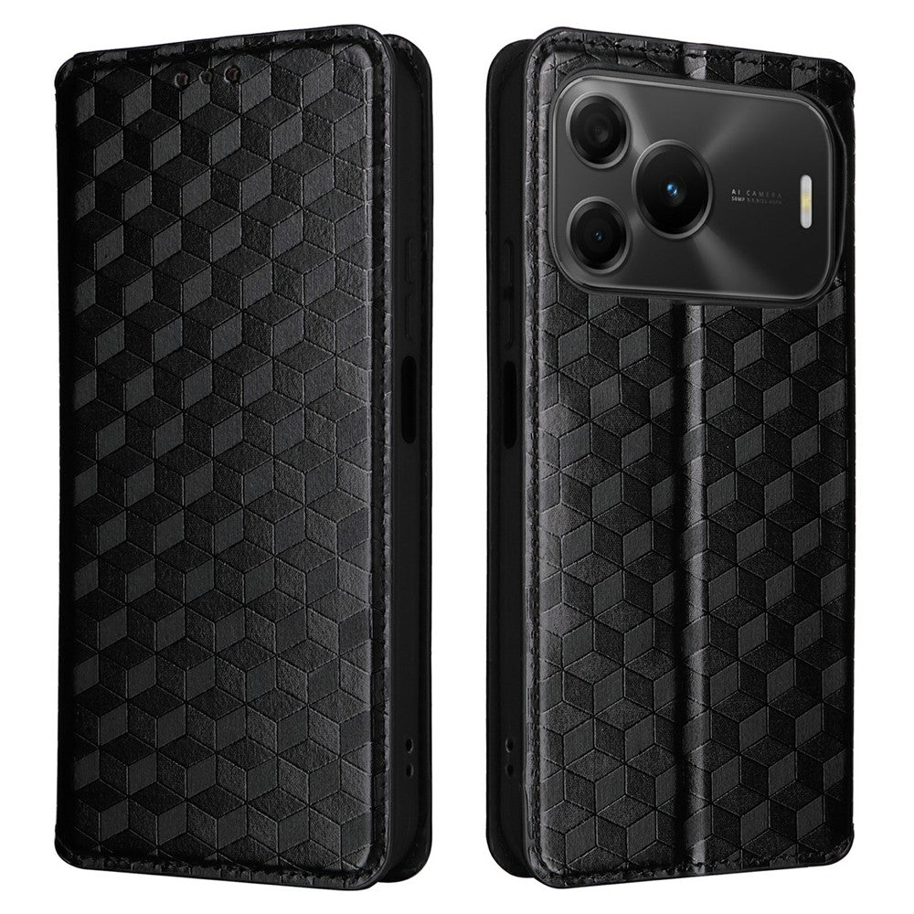 Huawei Nova 16 SE 5G Plånboksfodral Rhombus Präglat PU-läder mobilskal