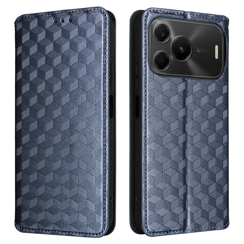 Huawei Nova 16 SE 5G Plånboksfodral Rhombus Präglat PU-läder mobilskal