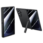 Til Samsung Galaxy Z Fold8 Ultra Cover med Anti-Spion Skærmbeskytter Hængsel Støttefod Hudtekstureret PC Telefoncover