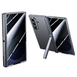 Til Samsung Galaxy Z Fold8 Ultra Cover med Anti-Spion Skærmbeskytter Hængsel Støttefod Hudtekstureret PC Telefoncover