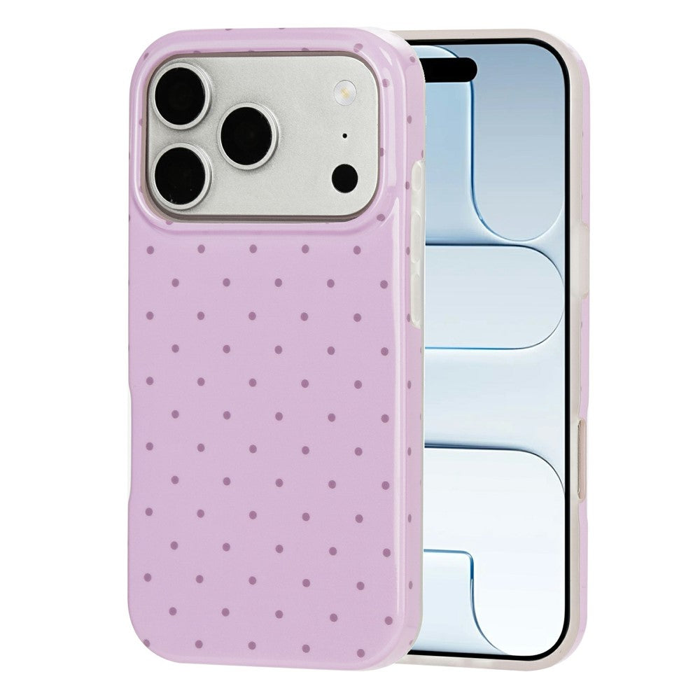 För iPhone 18 Pro / 17 Pro skal IMD Prickigt TPU Anti-fall Mobilskal