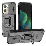 For Xiaomi Redmi 17 4G  /  17 5G Case PC + TPU Kickstand Phone Protector with Lens Cover