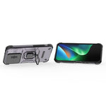 For Xiaomi Redmi 17 4G  /  17 5G Case PC + TPU Kickstand Phone Protector with Lens Cover