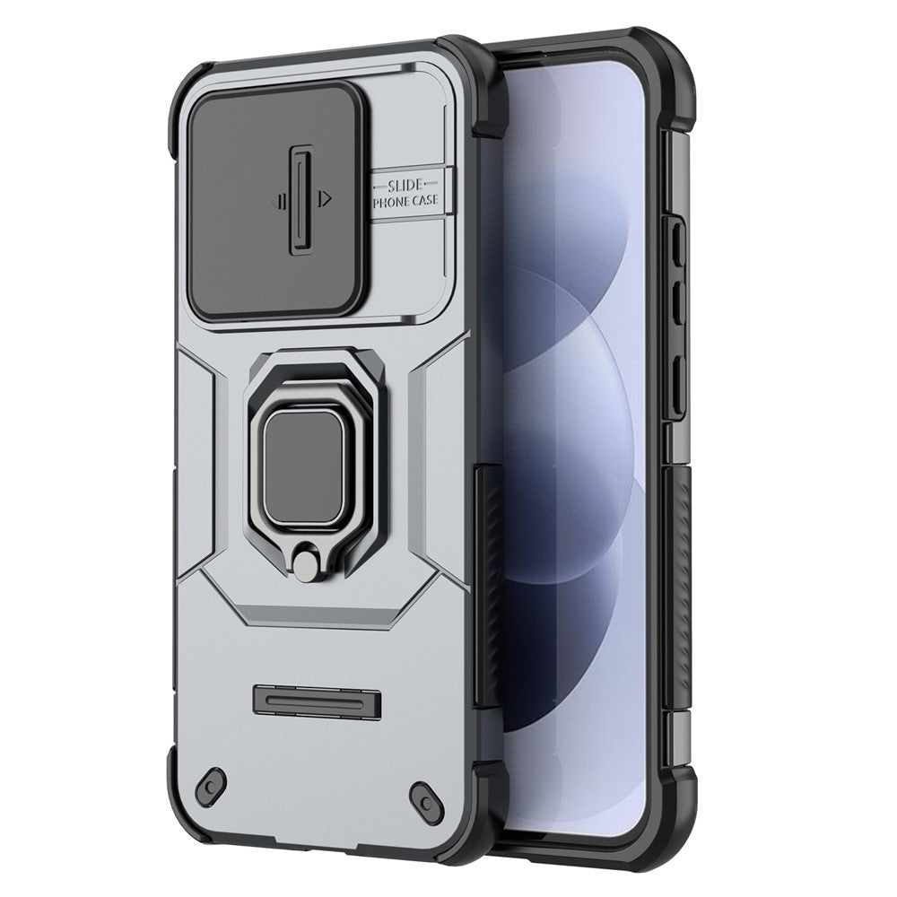 For Xiaomi Redmi Note 17 4G (Global) / Note 17 5G (Global) / Note 17 (India / China) 5G  Case PC + TPU Kickstand Phone Protector with Lens Cover