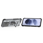 For Xiaomi Redmi Note 17 4G (Global) / Note 17 5G (Global) / Note 17 (India / China) 5G  Case PC + TPU Kickstand Phone Protector with Lens Cover
