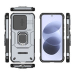 For Xiaomi Redmi Note 17 4G (Global) / Note 17 5G (Global) / Note 17 (India / China) 5G  Case PC + TPU Kickstand Phone Protector with Lens Cover