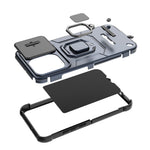 For Xiaomi Redmi Note 17 4G (Global) / Note 17 5G (Global) / Note 17 (India / China) 5G  Case PC + TPU Kickstand Phone Protector with Lens Cover