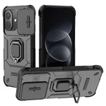 For Xiaomi Redmi Note 17 Pro 5G Case PC + TPU Kickstand Phone Protector with Lens Cover