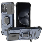 For Xiaomi Redmi Note 17 Pro 5G Case PC + TPU Kickstand Phone Protector with Lens Cover