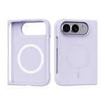 ABEEL Magnetic Case for iPhone Fold Skin Touch Liquid Silicone Phone Back Cover