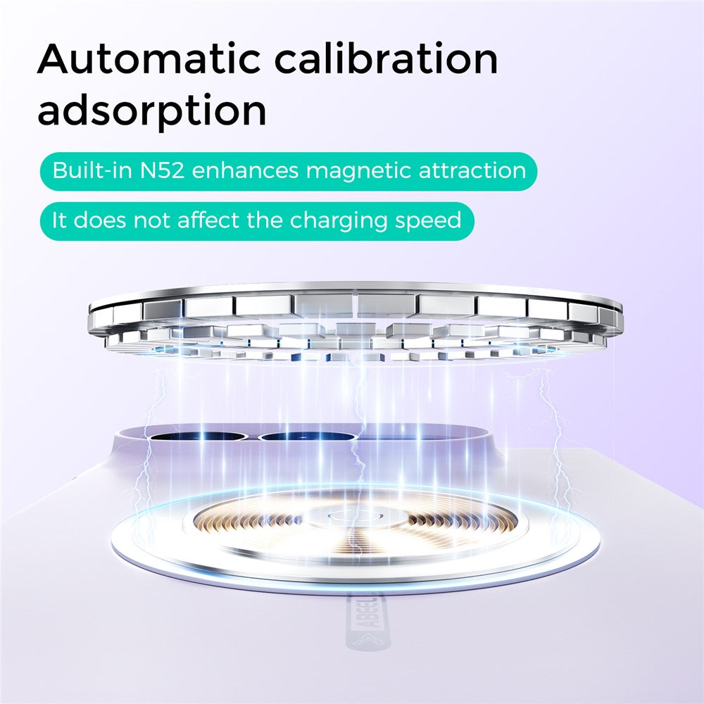 ABEEL Magnetic Case for iPhone Fold Skin Touch Liquid Silicone Phone Back Cover