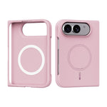 ABEEL Magnetic Case for iPhone Fold Skin Touch Liquid Silicone Phone Back Cover