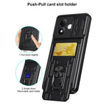 For Xiaomi Redmi Note 17 4G (Global) / Note 17 5G (Global) / Note 17 (India / China) 5G  Case PC + TPU Kickstand Phone Back Cover with Camera Slider