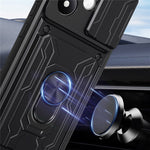 For Xiaomi Redmi Note 17 4G (Global) / Note 17 5G (Global) / Note 17 (India / China) 5G  Case PC + TPU Kickstand Phone Back Cover with Camera Slider