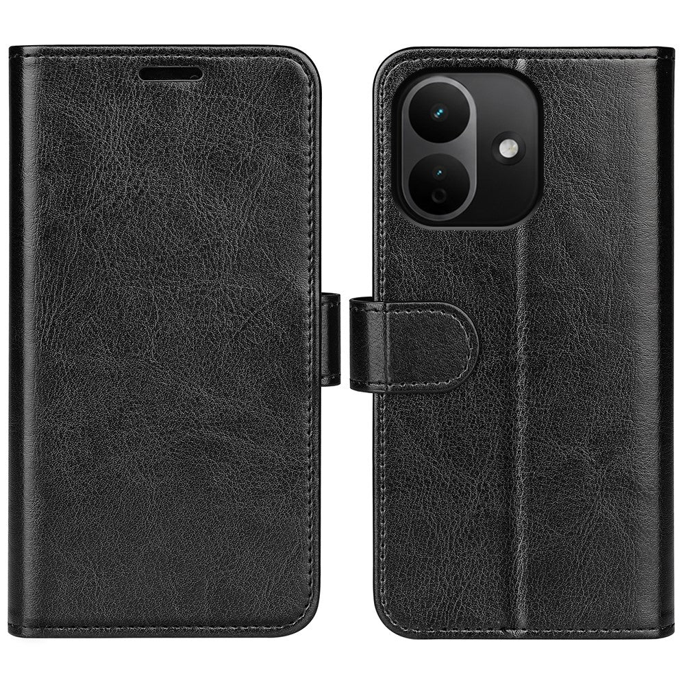 For Xiaomi Redmi Note 17 Pro 5G Case Crazy Horse Texture Stand Leather Phone Cover