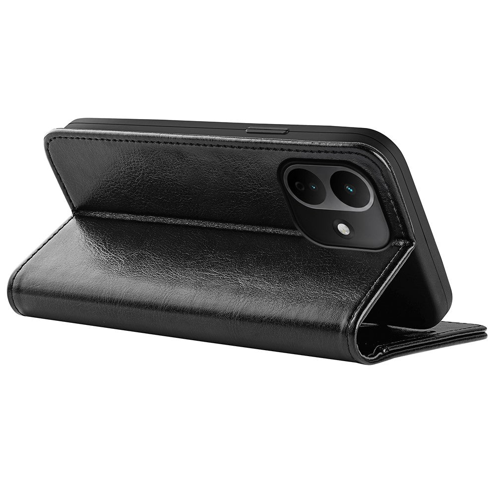 For Xiaomi Redmi Note 17 Pro 5G Case Crazy Horse Texture Stand Leather Phone Cover