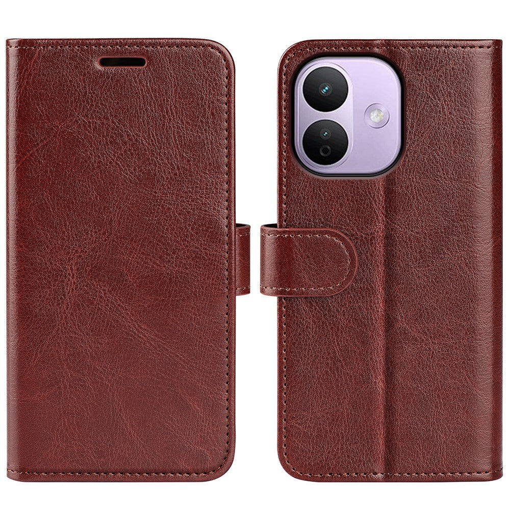 For Xiaomi Redmi Note 17 Pro+ 5G Case Crazy Horse Texture Stand Leather Phone Cover