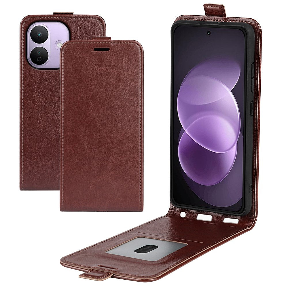 For Xiaomi Redmi Note 17 Pro+ 5G Case with Card Slots Vertical Flip Leather Phone Cover