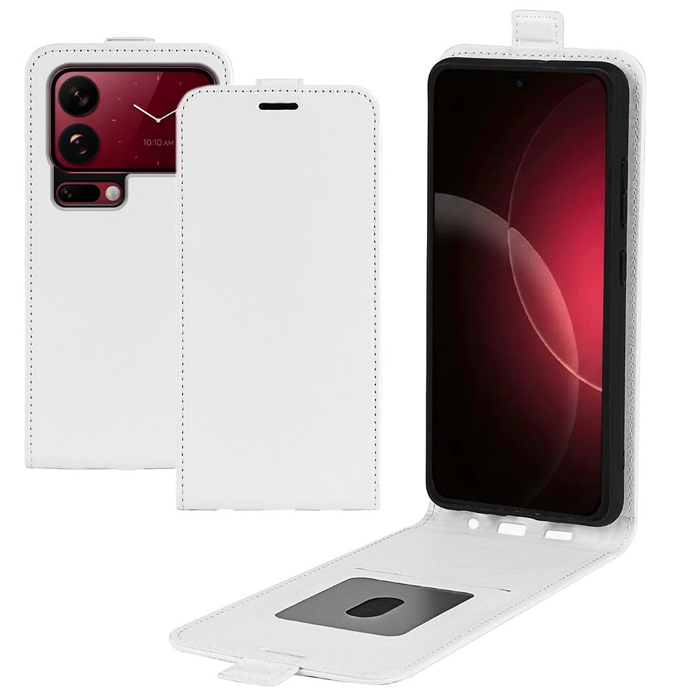 For Xiaomi 18 Pro Case with Card Slots Vertical Flip Leather Phone Cover