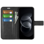For Xiaomi Redmi Note 17 Pro 5G Stand Case Anti-Scratch Calf Texture Leather Phone Cover
