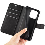 For Xiaomi Redmi Note 17 Pro 5G Stand Case Anti-Scratch Calf Texture Leather Phone Cover