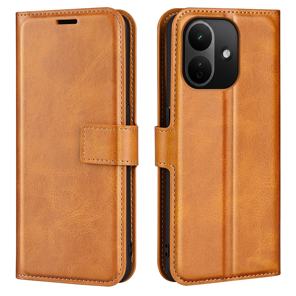 For Xiaomi Redmi Note 17 Pro 5G Stand Case Anti-Scratch Calf Texture Leather Phone Cover