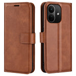 For Xiaomi Redmi Note 17 Pro 5G Stand Case Anti-Scratch Calf Texture Leather Phone Cover