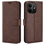 For Xiaomi Redmi Note 17 Pro 5G Stand Case Anti-Scratch Calf Texture Leather Phone Cover