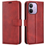 For Xiaomi Redmi Note 17 Pro 5G Stand Case Anti-Scratch Calf Texture Leather Phone Cover