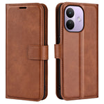 For Xiaomi Redmi Note 17 Pro 5G Stand Case Anti-Scratch Calf Texture Leather Phone Cover