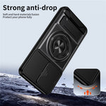Magnetic Case For Xiaomi Redmi Note 17 4G (Global) / Note 17 5G (Global) / Note 17 (India / China) 5G  Ring Holder Foldable Kickstand TPU PC Phone Cover with Camera Lens Slider