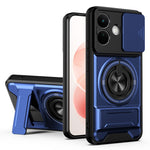 Magnetic Case For Xiaomi Redmi Note 17 4G (Global) / Note 17 5G (Global) / Note 17 (India / China) 5G  Ring Holder Foldable Kickstand TPU PC Phone Cover with Camera Lens Slider