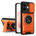 Magnetic Case For Xiaomi Redmi Note 17 4G (Global) / Note 17 5G (Global) / Note 17 (India / China) 5G  Ring Holder Foldable Kickstand TPU PC Phone Cover with Camera Lens Slider