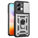 For Xiaomi Redmi 17 4G  /  17 5G Case with Slide Camera Lid PC + TPU Kickstand Phone Cover