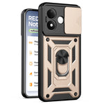 For Xiaomi Redmi Note 17 4G (Global) / Note 17 5G (Global) / Note 17 (India / China) 5G  Case with Slide Camera Lid PC + TPU Kickstand Phone Cover