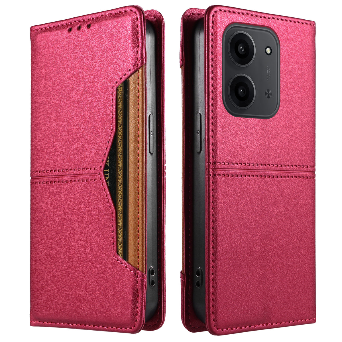 For Xiaomi Redmi 15R 5G / Xiaomi Poco C85 4G (171mm) / Xiaomi Redmi 15C 4G (Global) (171mm) Wallet Case External Card Slot Magnetic Closing Leather Phone Cover