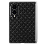 For Samsung Galaxy Z Fold8 Dual-Axis Magnetic Case Diamond-Quilted Texture Leather PC Phone Cover