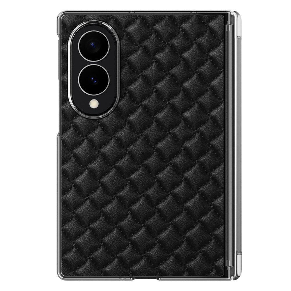 For Samsung Galaxy Z Fold8 Dual-Axis Magnetic Case Diamond-Quilted Texture Leather PC Phone Cover