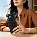 For Samsung Galaxy Z Fold8 Dual-Axis Magnetic Case Diamond-Quilted Texture Leather PC Phone Cover