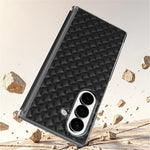 For Samsung Galaxy Z Fold8 Dual-Axis Magnetic Case Diamond-Quilted Texture Leather PC Phone Cover