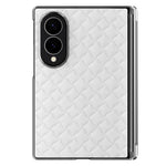 For Samsung Galaxy Z Fold8 Dual-Axis Magnetic Case Diamond-Quilted Texture Leather PC Phone Cover